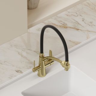 Смеситель для кухни Sancos Eri SC4001ZG полированное золото